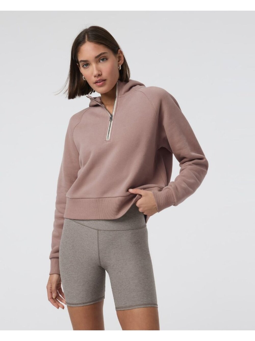Vuori Restore  Half-Zip Hoodie Sweatshirt Medium Womens - Canyon Clay